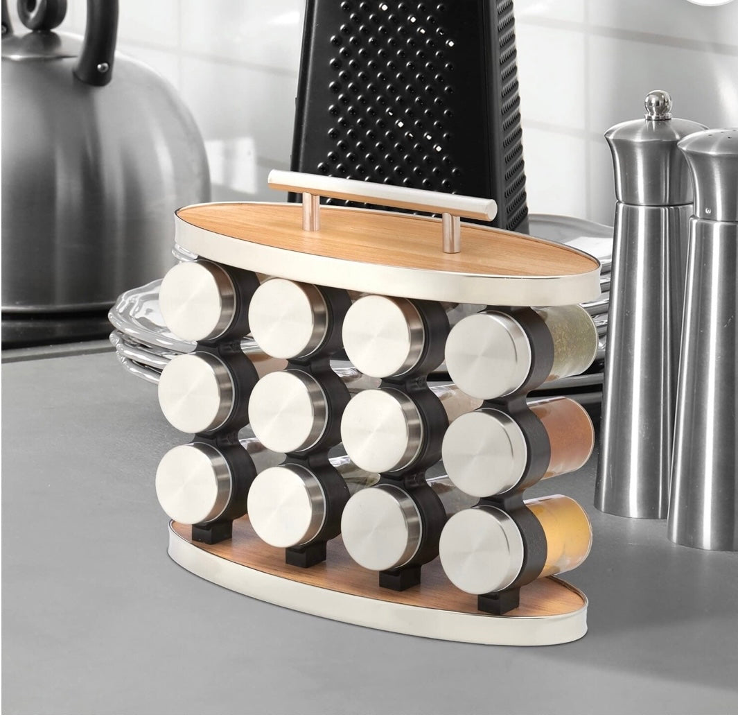 12-Jars Spice Rack