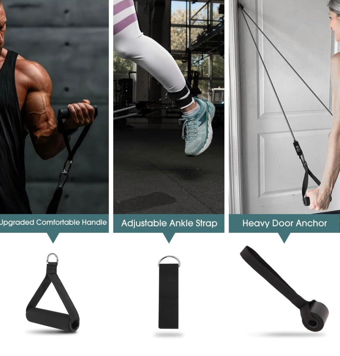 Heavy Duty Resistance Bands Set | 11 Pcs (Up to 60 kgs)