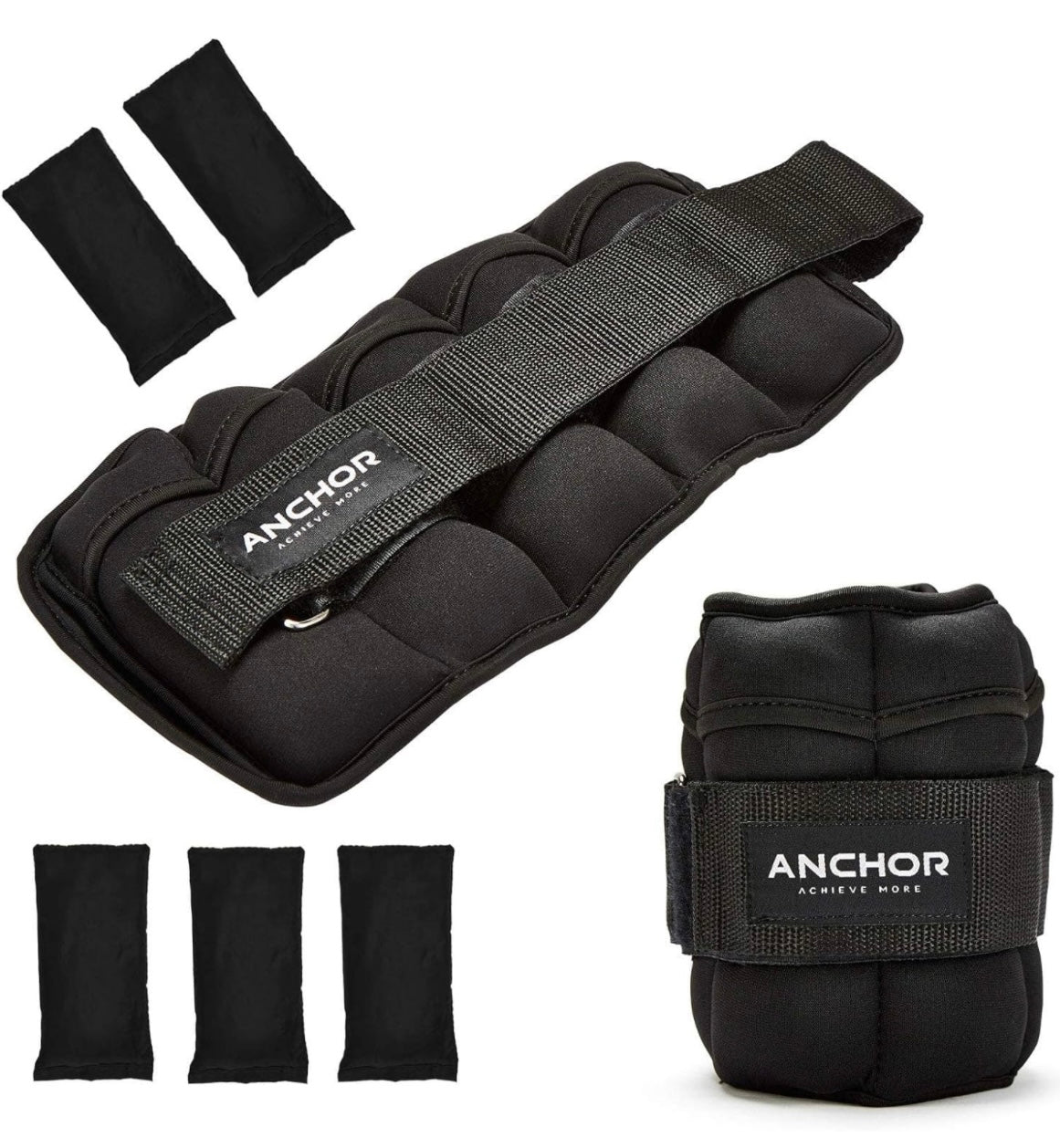 Adjustable Ankle/Wrist Weights (2 pcs) | Up To 3 Kgs Each