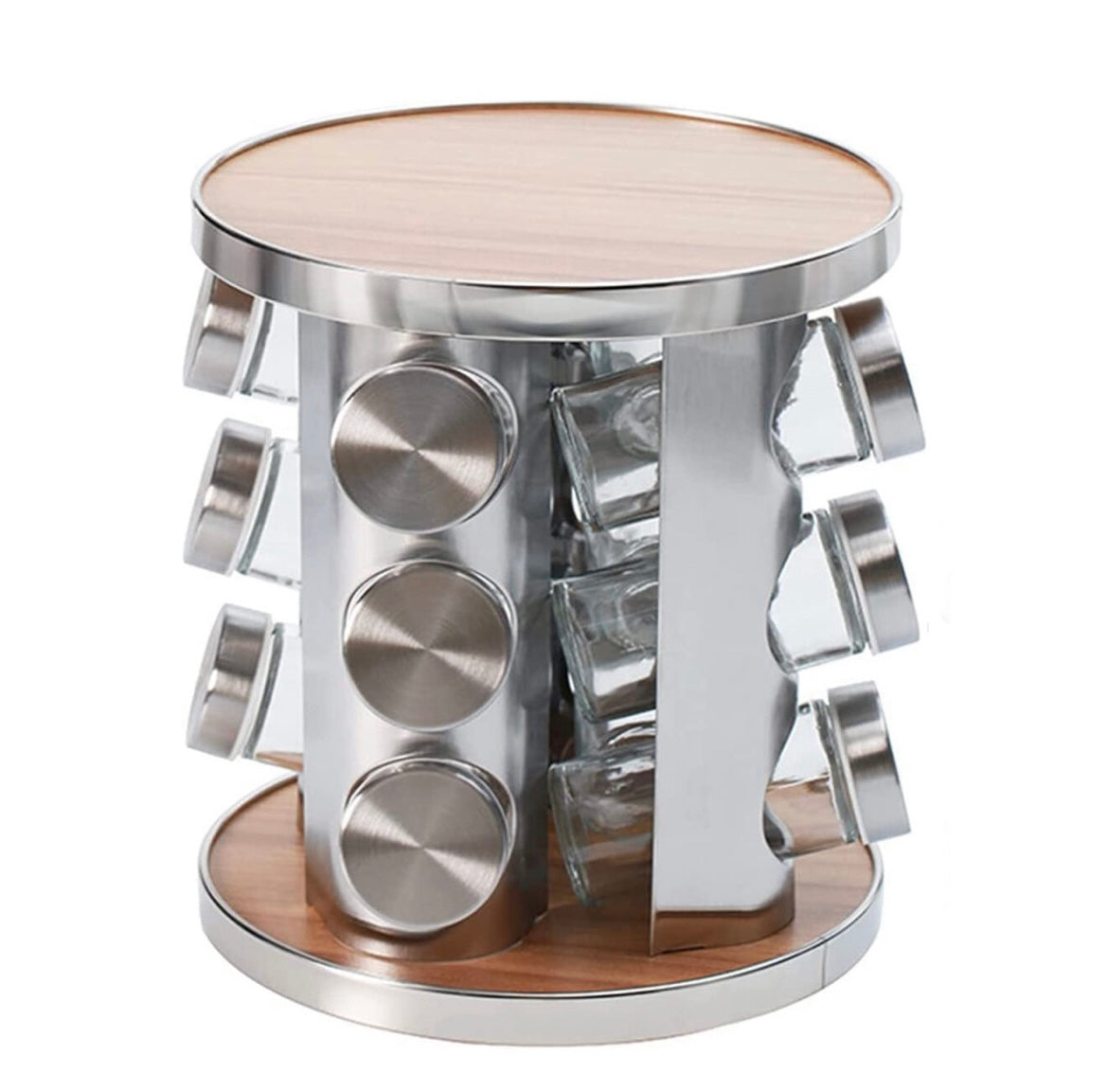 12-Jars Rotating Spice Rack