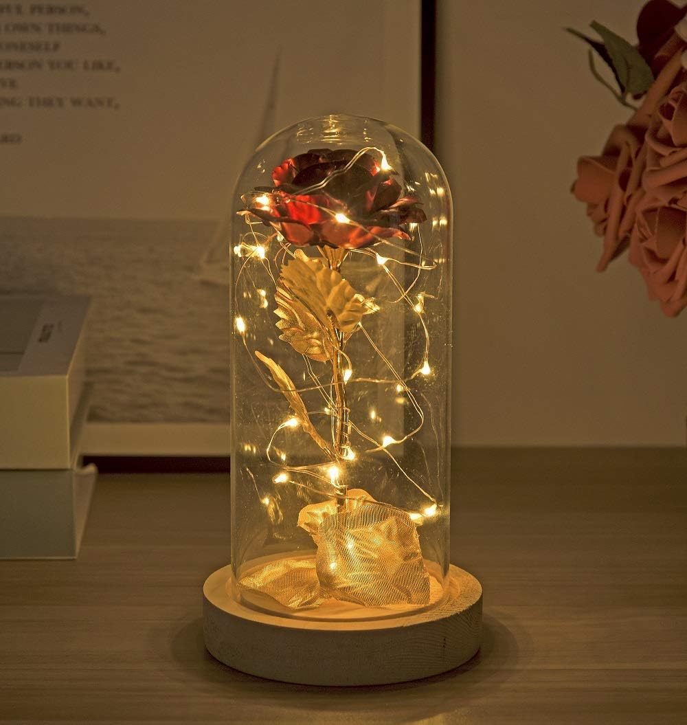 Light Red Rose Lamp