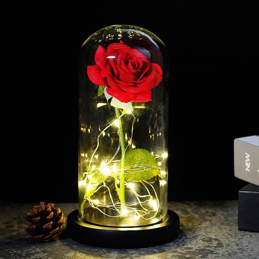 Light Red Rose Lamp