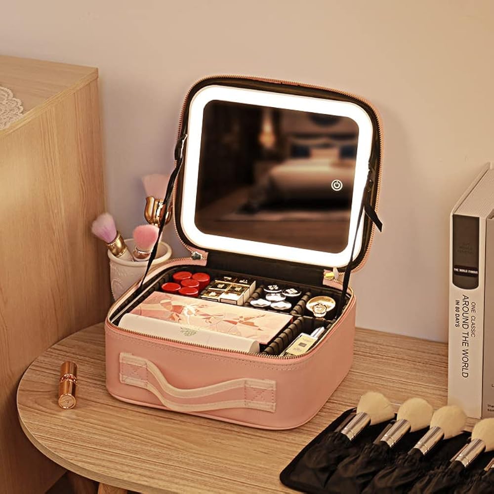 Make up Bag with LED Mirror